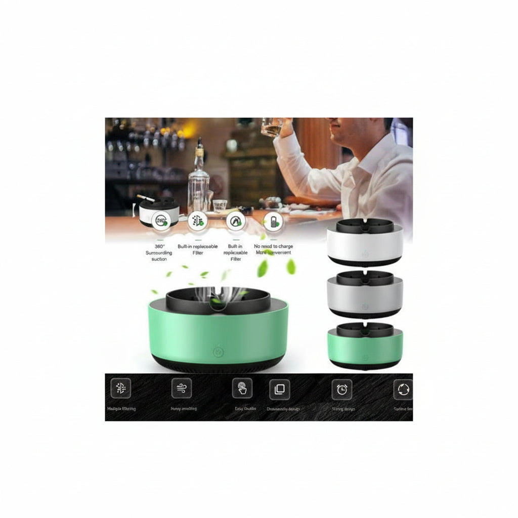 Automatic Smoke Removal Ashtray