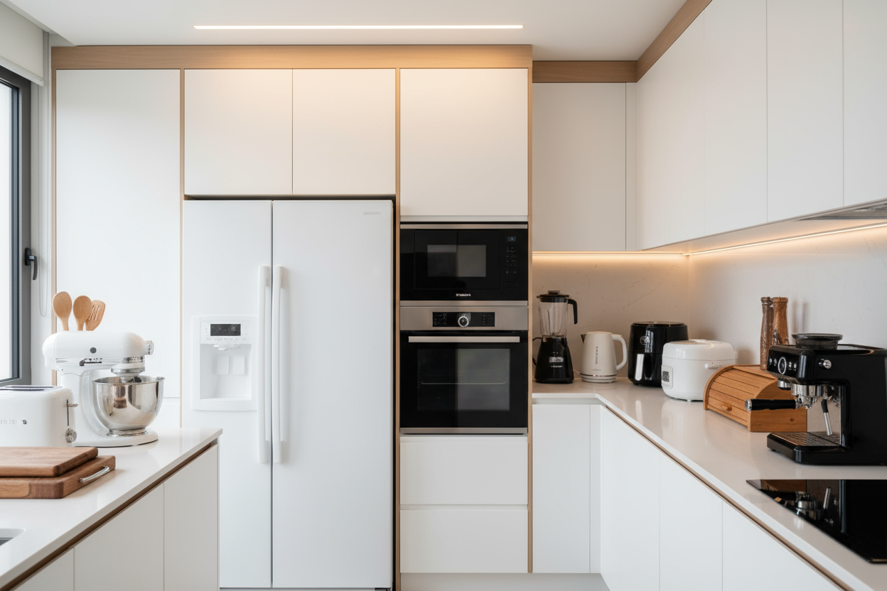 make more appliances, you can use blaxk and brown colors as needed